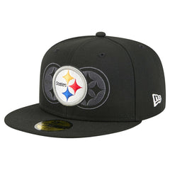 Pittsburgh Steelers New Era Tri-Hit 59FIFTY Fitted Hat Black