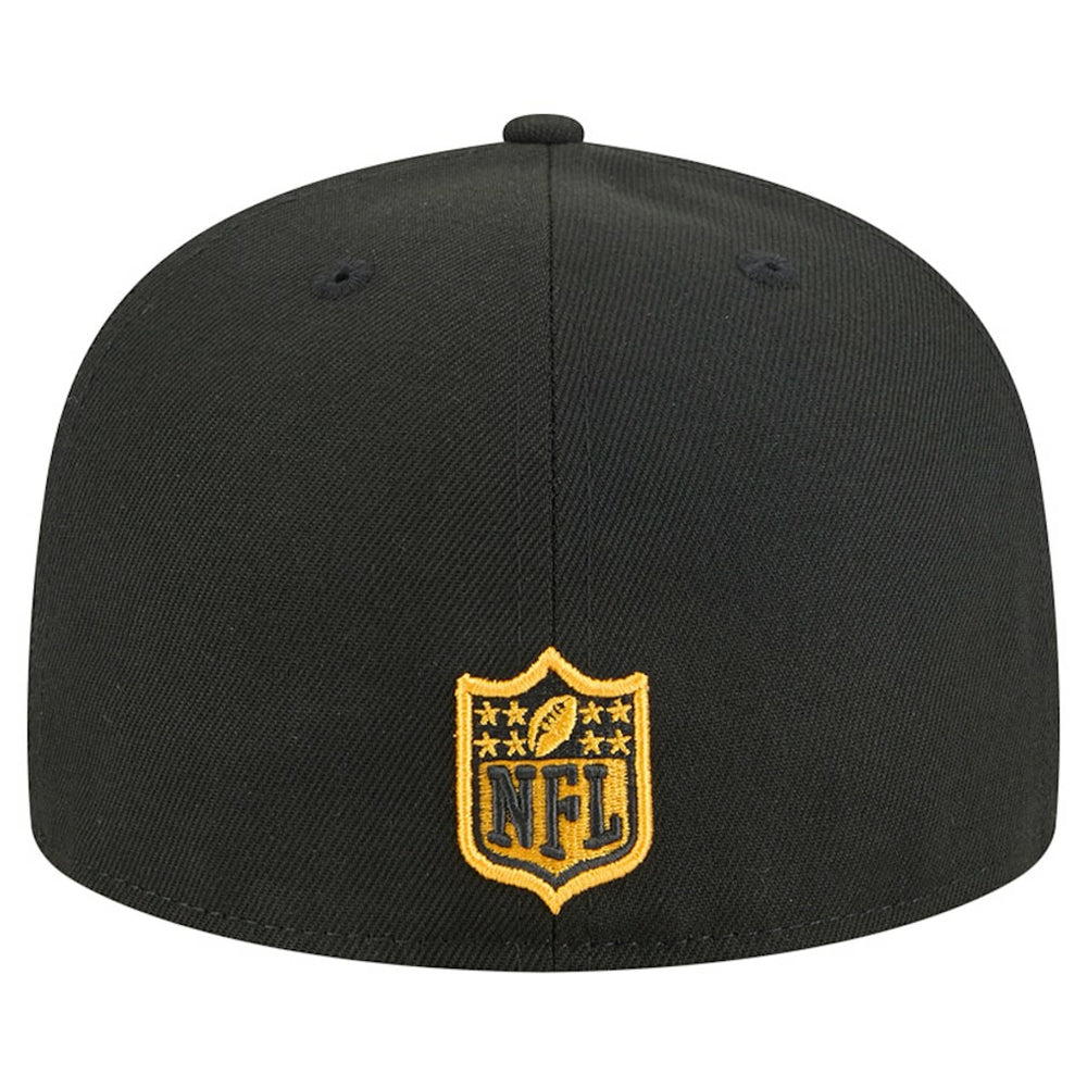 Pittsburgh Steelers New Era Tri-Hit 59FIFTY Fitted Hat Black