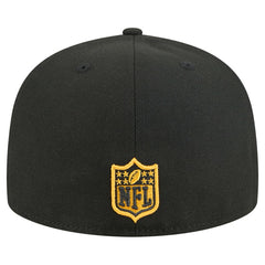 Pittsburgh Steelers New Era Tri-Hit 59FIFTY Fitted Hat Black