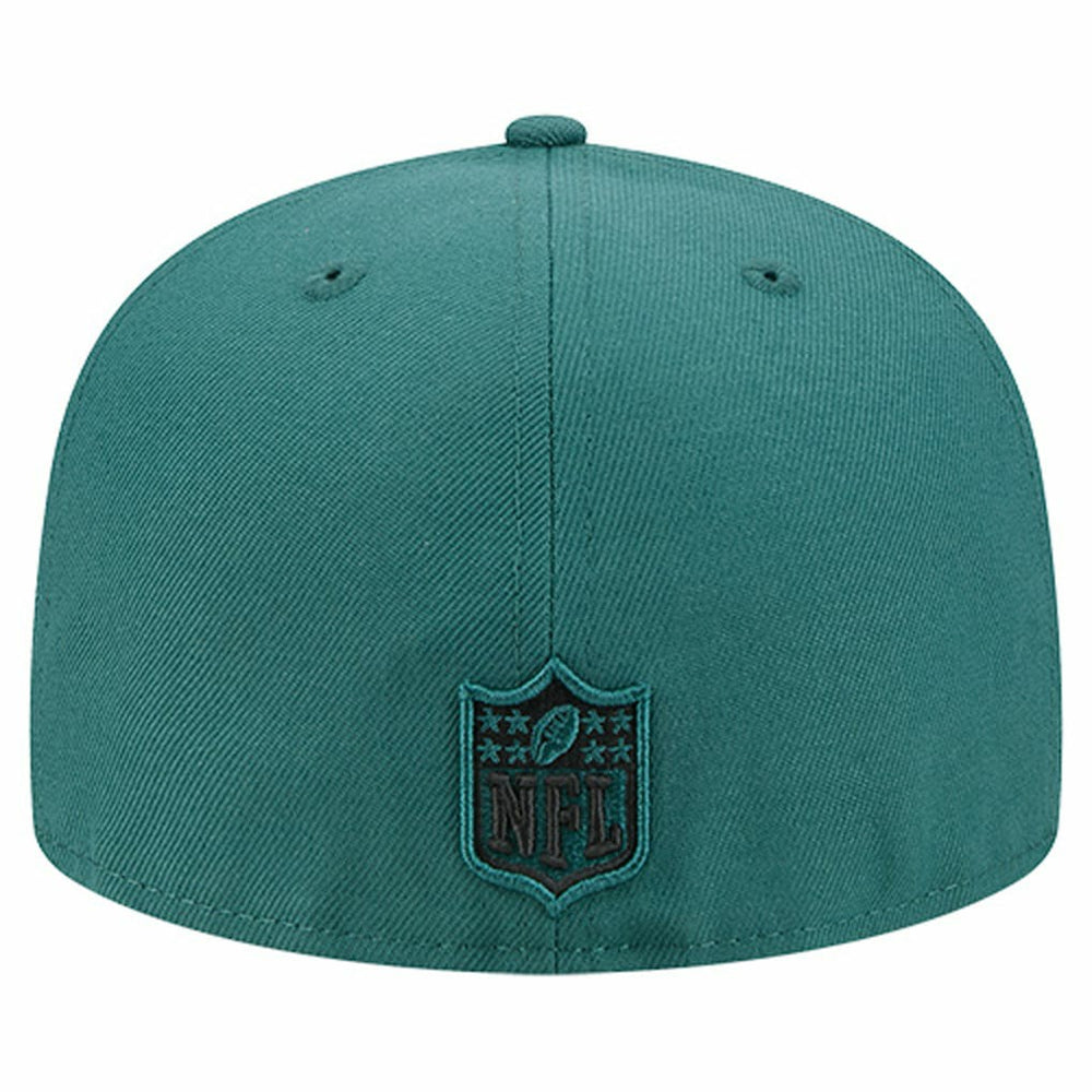 Philadelphia Eagles New Era Tri-Hit 59FIFTY Fitted Hat Midnight Green