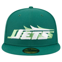 New York Jets New Era Tri-Hit 59FIFTY Fitted Hat Green
