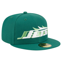 New York Jets New Era Tri-Hit 59FIFTY Fitted Hat Green