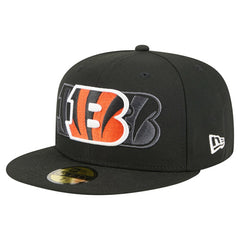 Cincinnati Bengals New Era Tri-Hit 59FIFTY Fitted Hat Black