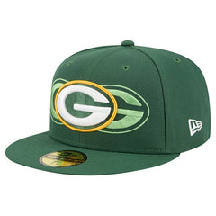 Green Bay Packers New Era Tri-Hit 59FIFTY Fitted Hat Green
