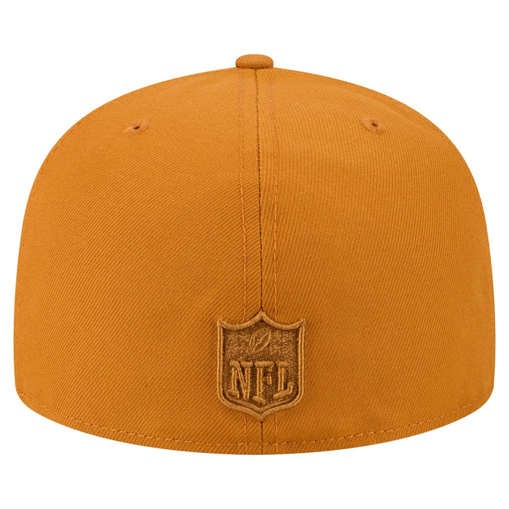 Miami Dolphins New Era Color Pack A-Frame 59FIFTY Fitted Hat Brown