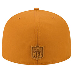 Miami Dolphins New Era Color Pack A-Frame 59FIFTY Fitted Hat Brown