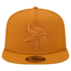 Minnesota Vikings New Era Color Pack A-Frame 59FIFTY Fitted Hat Brown
