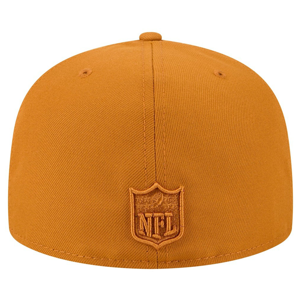 Detroit Lions New Era Color Pack A-Frame 59FIFTY Fitted Hat Brown