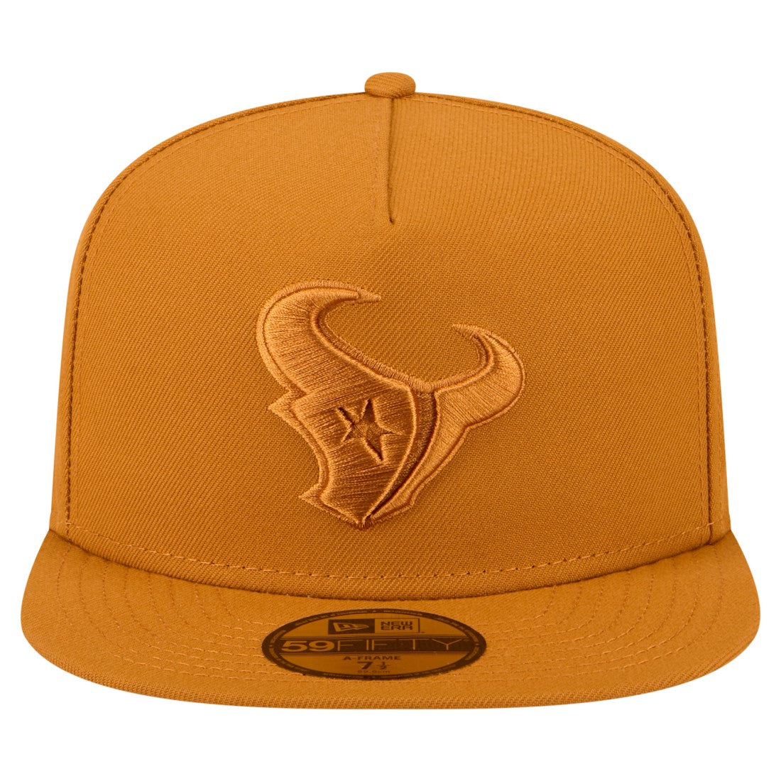 Houston Texans New Era Color Pack A-Frame 59FIFTY Fitted Hat Brown