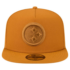 Pittsburgh Steelers New Era Color Pack A-Frame 59FIFTY Fitted Hat Brown