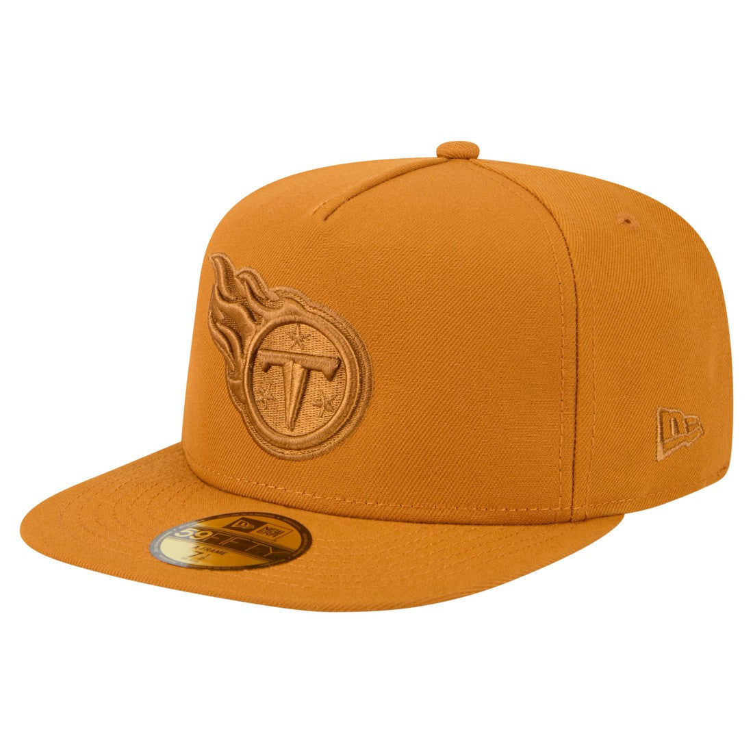 Tennessee Titans New Era Color Pack A-Frame 59FIFTY Fitted Hat Brown