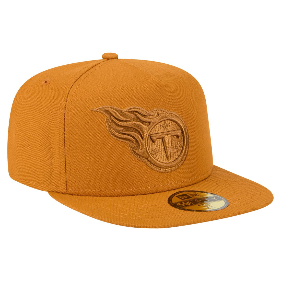 Tennessee Titans New Era Color Pack A-Frame 59FIFTY Fitted Hat Brown