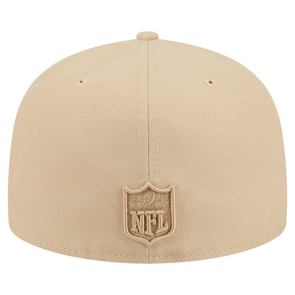 Detroit Lions New Era Color Pack A-Frame 59FIFTY Fitted Hat Light Beige