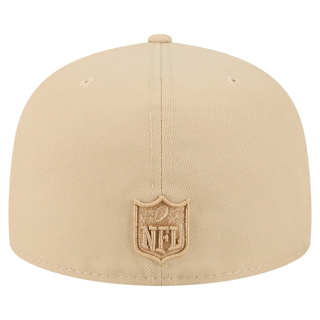 Washington Commanders New Era Color Pack A-Frame 59FIFTY Fitted Hat Light Beige