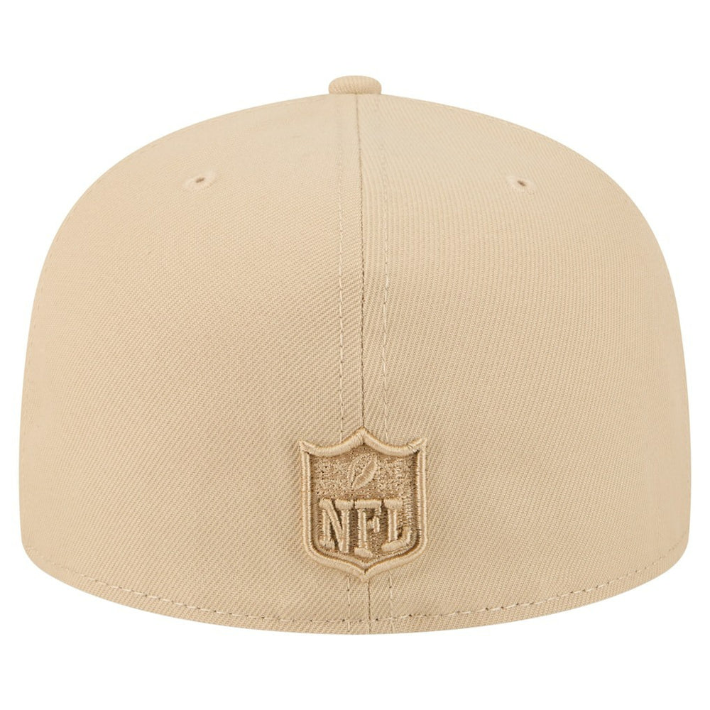 Miami Dolphins New Era Color Pack A-Frame 59FIFTY Fitted Hat Light Beige