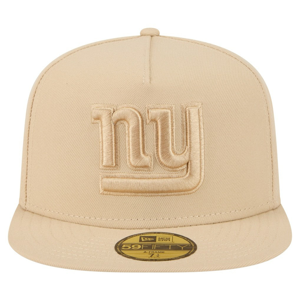 New York Giants New Era Color Pack A-Frame 59FIFTY Fitted Hat Light Beige