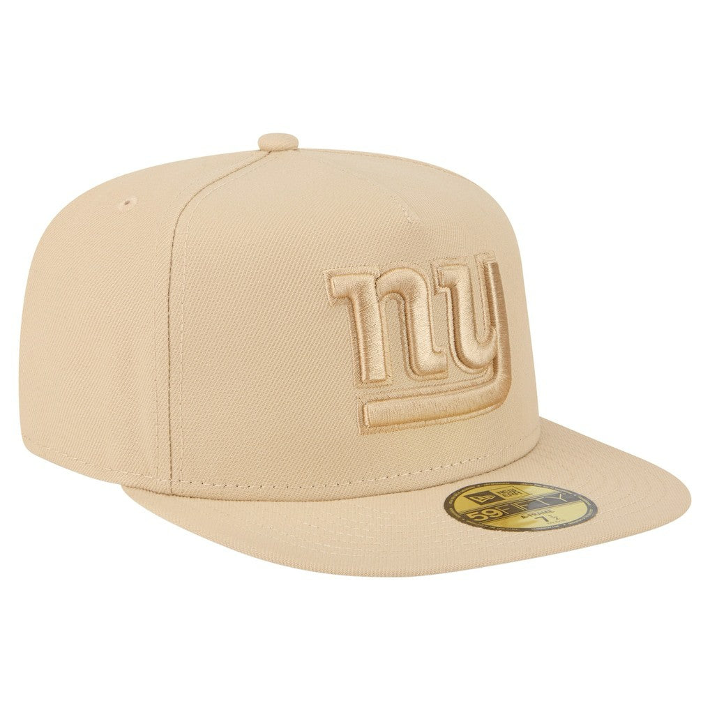New York Giants New Era Color Pack A-Frame 59FIFTY Fitted Hat Light Beige