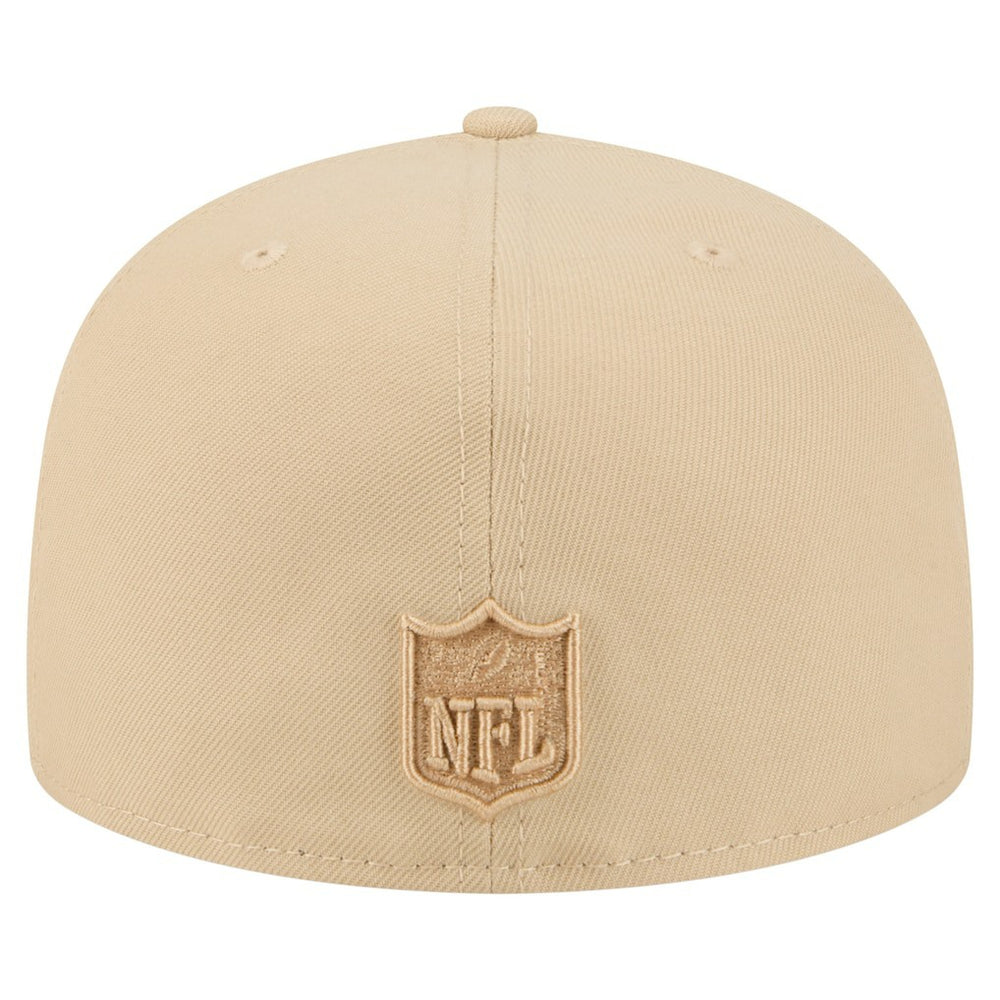 Cleveland Browns New Era Color Pack A-Frame 59FIFTY Fitted Hat Light Beige