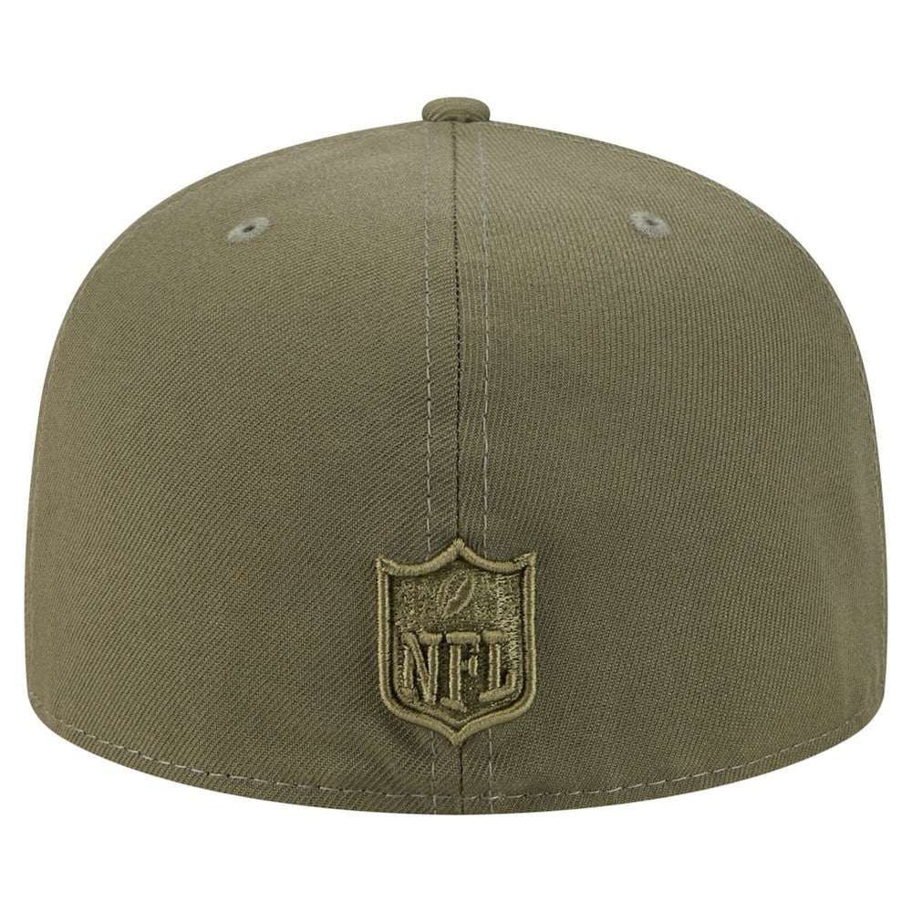 Miami Dolphins New Era Color Pack A-Frame 59FIFTY Fitted Hat Olive