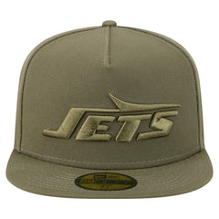 New York Jets New Era Color Pack A-Frame 59FIFTY Fitted Hat Olive