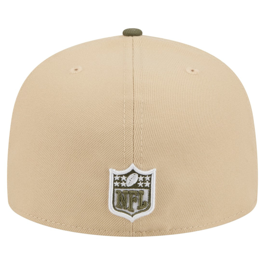 New York Jets New Era Color Pack A-Frame 59FIFTY Fitted Hat Light Beige/Olive