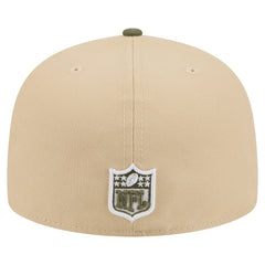 Kansas City Chiefs New Era Color Pack A-Frame 59FIFTY Fitted Hat Light Beige/Olive
