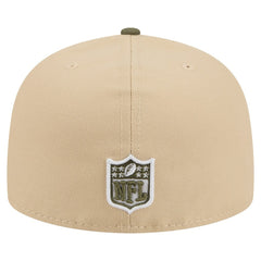 Cleveland Browns New Era Color Pack A-Frame 59FIFTY Fitted Hat Beige/Olive
