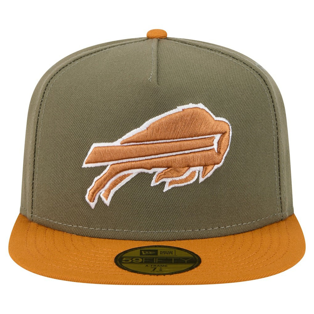 Buffalo Bills New Era Color Pack A-Frame 59FIFTY Fitted Hat Olive/Brown