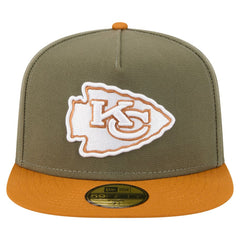 Kansas City Chiefs New Era Color Pack A-Frame 59FIFTY Fitted Hat Olive/Brown