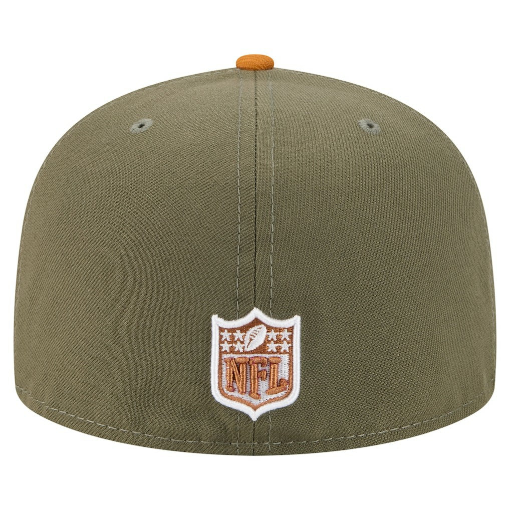 New York Giants New Era Color Pack A-Frame 59FIFTY Fitted Hat Olive/Brown