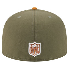 New York Giants New Era Color Pack A-Frame 59FIFTY Fitted Hat Olive/Brown