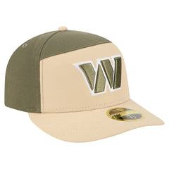 Washington Commanders New Era Two-Tone Color Pack Split Panel 59FIFTY Fitted Hat Light Beige/Olive