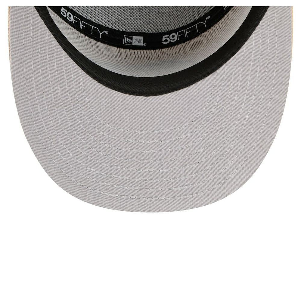 Kansas City Chiefs New Era Two-Tone Color Pack Split Panel 59FIFTY Fitted Hat Light Beige/Olive
