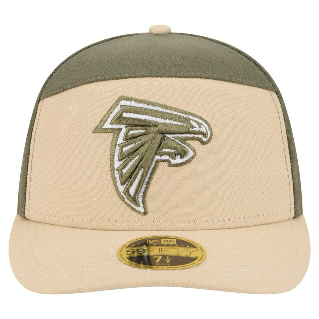 Atlanta Falcons New Era Color Pack Split Panel 59FIFTY Fitted Hat Light Beige/Olive
