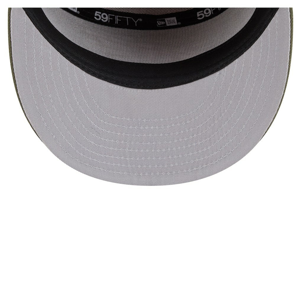 Philadelphia Eagles New Era Two-Tone Color Pack Split Panel 59FIFTY Fitted Hat Olive/Brown
