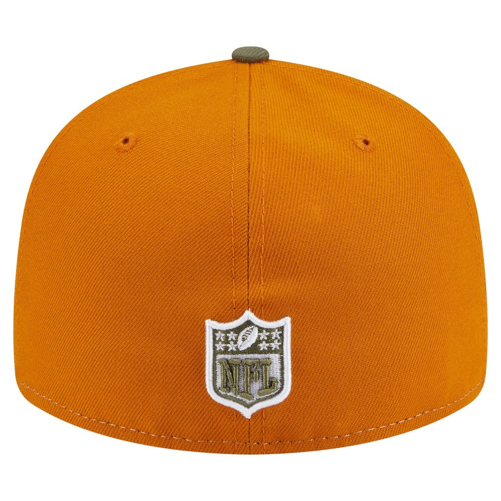 Pittsburgh Steelers New Era Two-Tone Color Pack Split Panel 59FIFTY Fitted Hat Olive/Brown