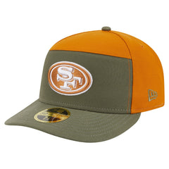 San Francisco 49ers New Era Two-Tone Color Pack Split Panel 59FIFTY Fitted Hat Olive/Brown