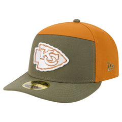 Kansas City Chiefs New Era Two-Tone Color Pack Split Panel 59FIFTY Fitted Hat Olive/Brown