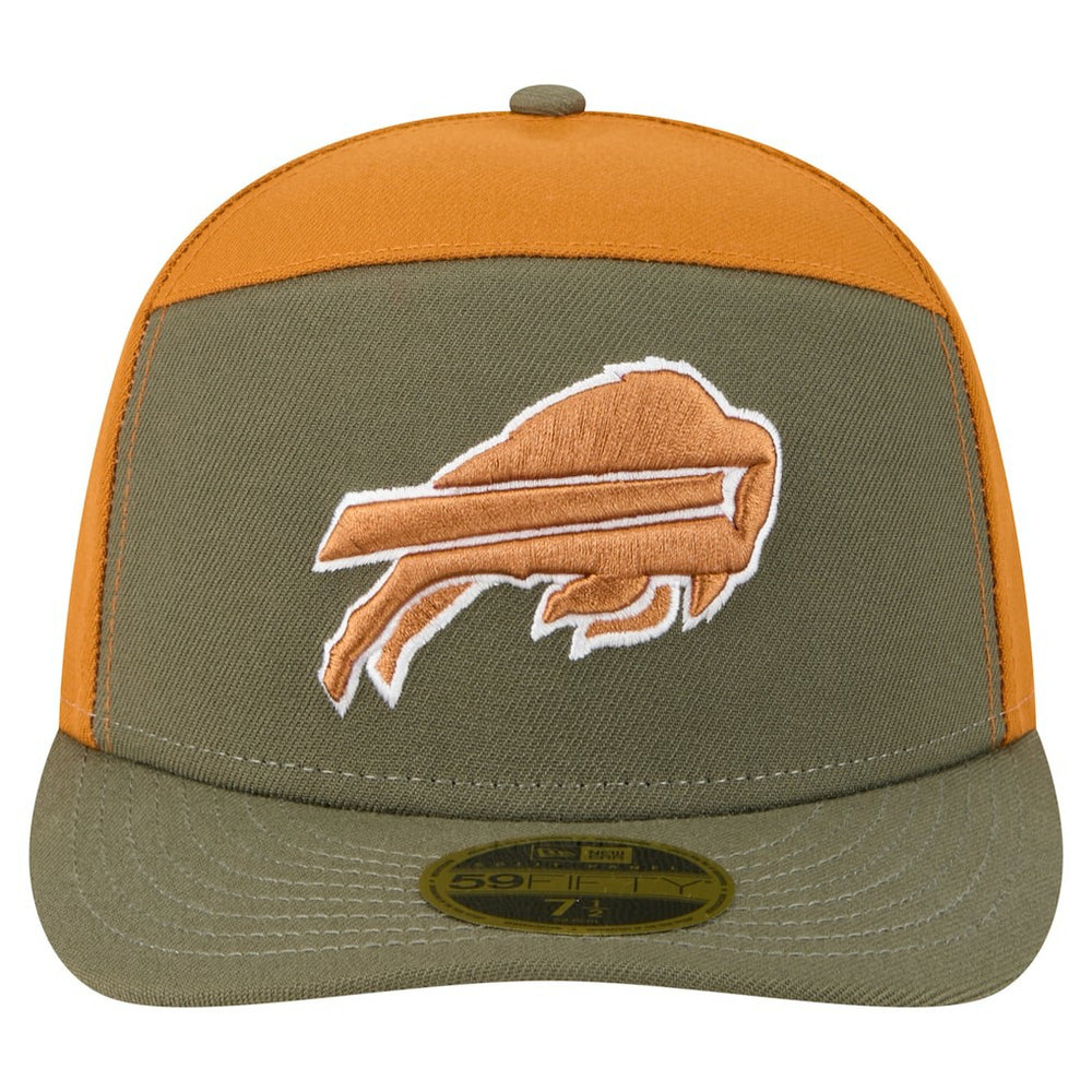 Buffalo Bills New Era Two-Tone Color Pack Split Panel 59FIFTY Fitted Hat Olive/Brown