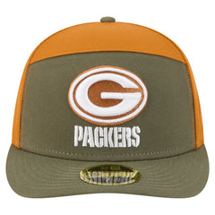 Green Bay Packers New Era Two-Tone Color Pack Split Panel 59FIFTY Fitted Hat Olive/Brown