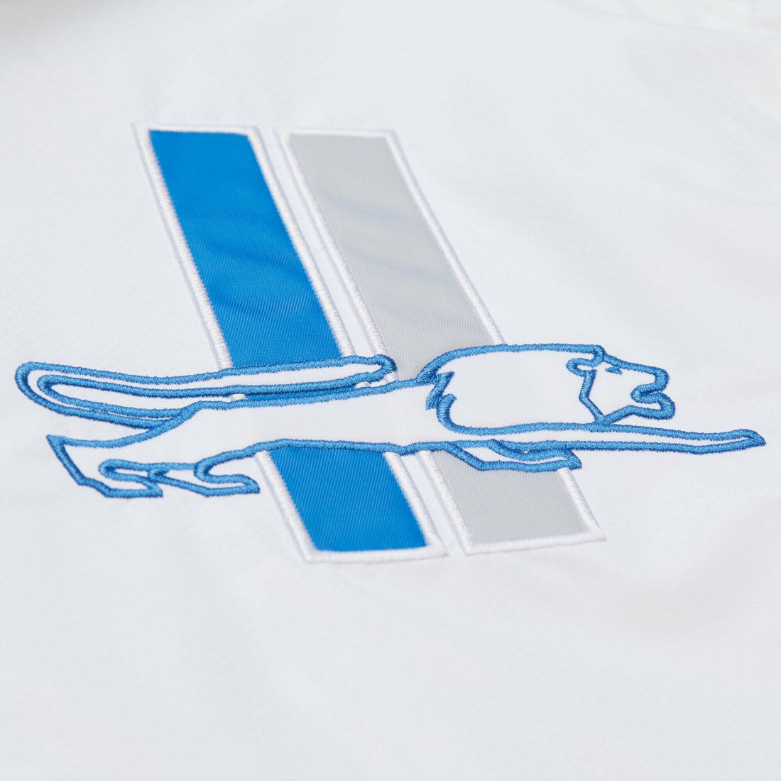 Detroit Lions Vintage Logo Coaches Full-Snap Hoodie Jacket White