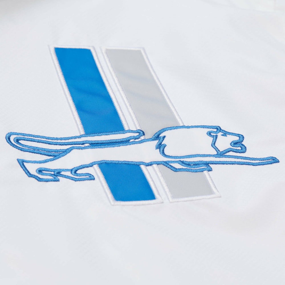 Detroit Lions Vintage Logo Coaches Full-Snap Hoodie Jacket White