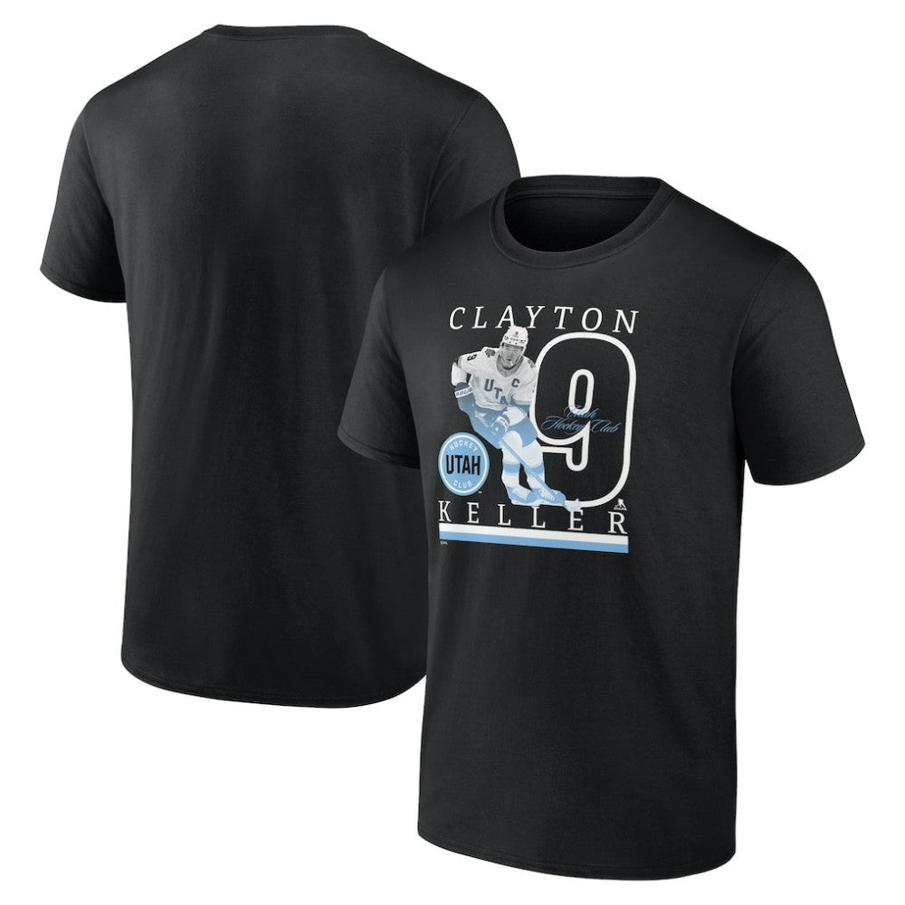 NHL Clayton Keller Utah Mammoth Fanatics Player Graphic T-Shirt - Black