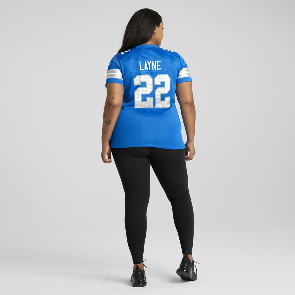 Bobby Layne Detroit Lions Women's Retired Player Game Jersey Blue
