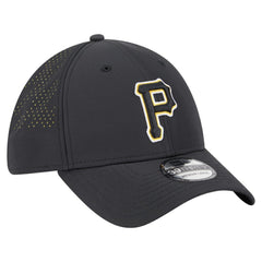 Pittsburgh Pirates New Era Night 39THIRTY Flex Hat - Black Hats