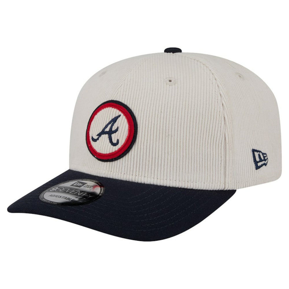 Atlanta Braves New Era Loyal 9SEVENTY Adjustable Hat - Cream Hats