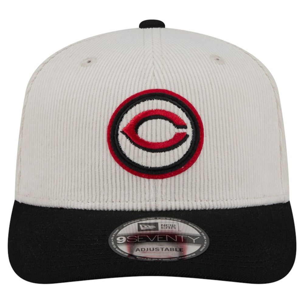 Cincinnati Reds New Era Loyal 9SEVENTY Adjustable Hat - Cream Hats