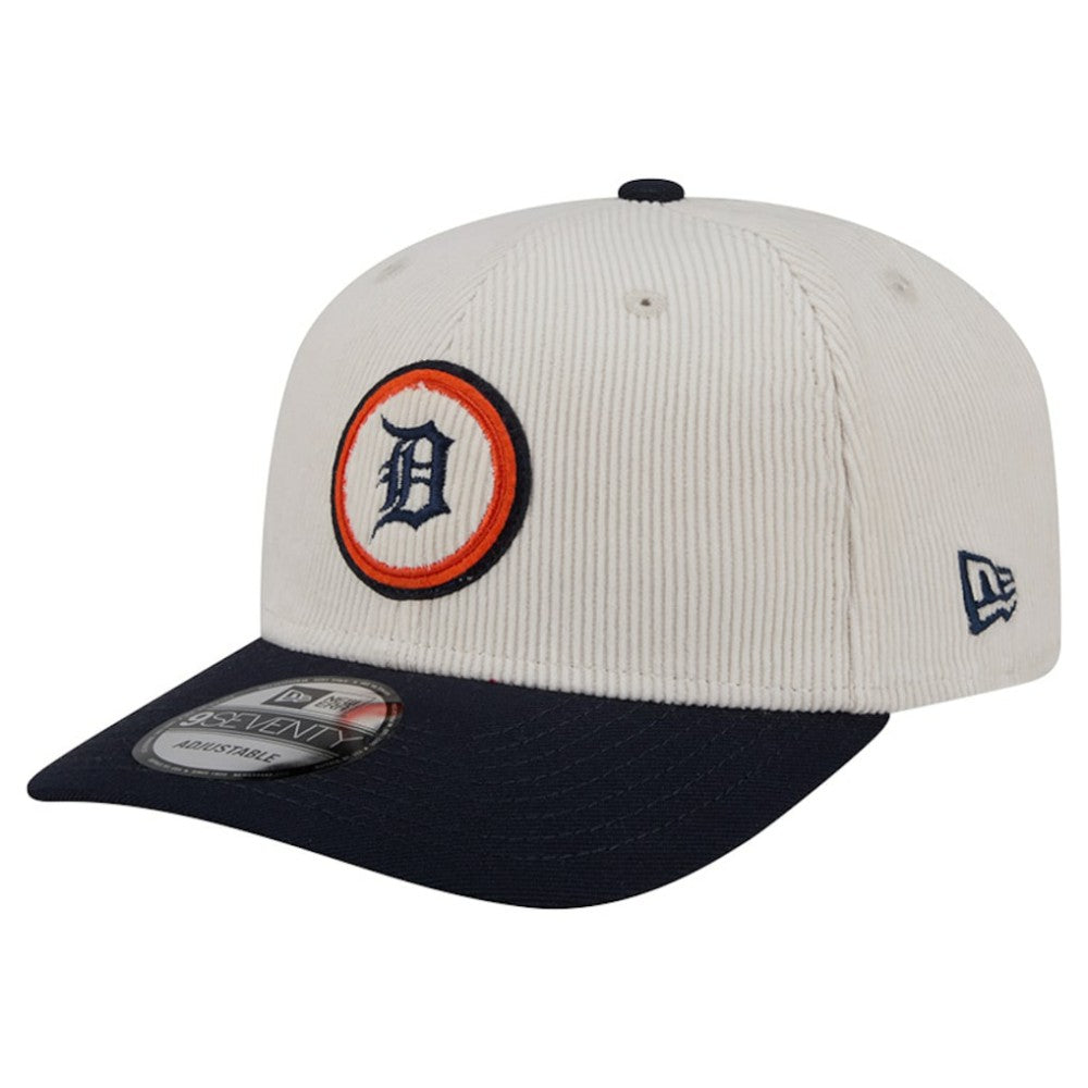 Detroit Tigers New Era Loyal 9SEVENTY Adjustable Hat - Cream Hats