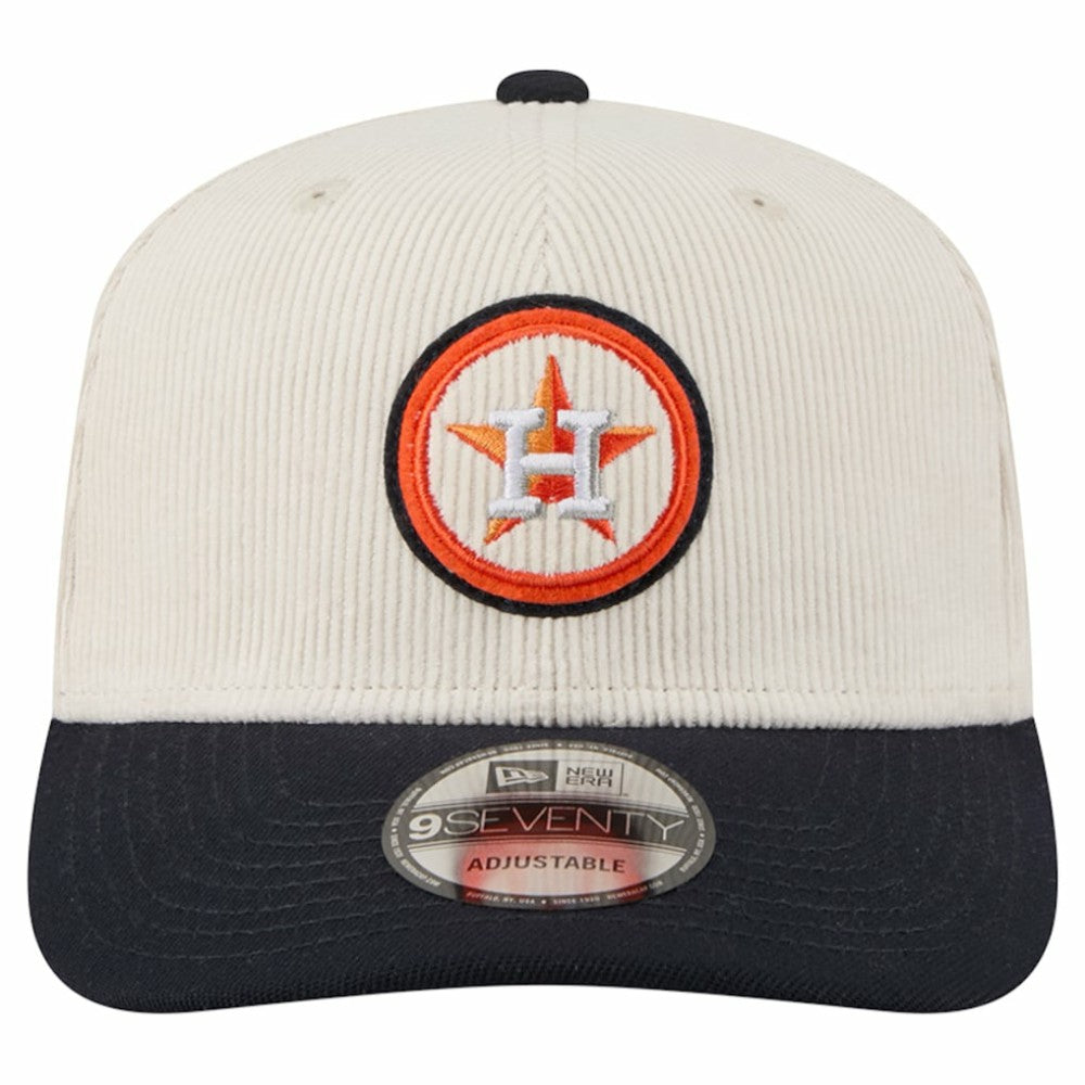 Houston Astros New Era Loyal 9SEVENTY Adjustable Hat - Cream Hats