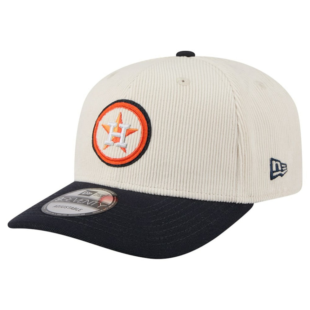 Houston Astros New Era Loyal 9SEVENTY Adjustable Hat - Cream Hats
